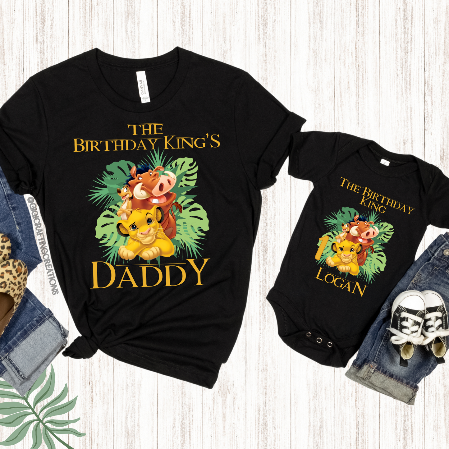 Lion King Birthday Matching Family Shirts Unisex