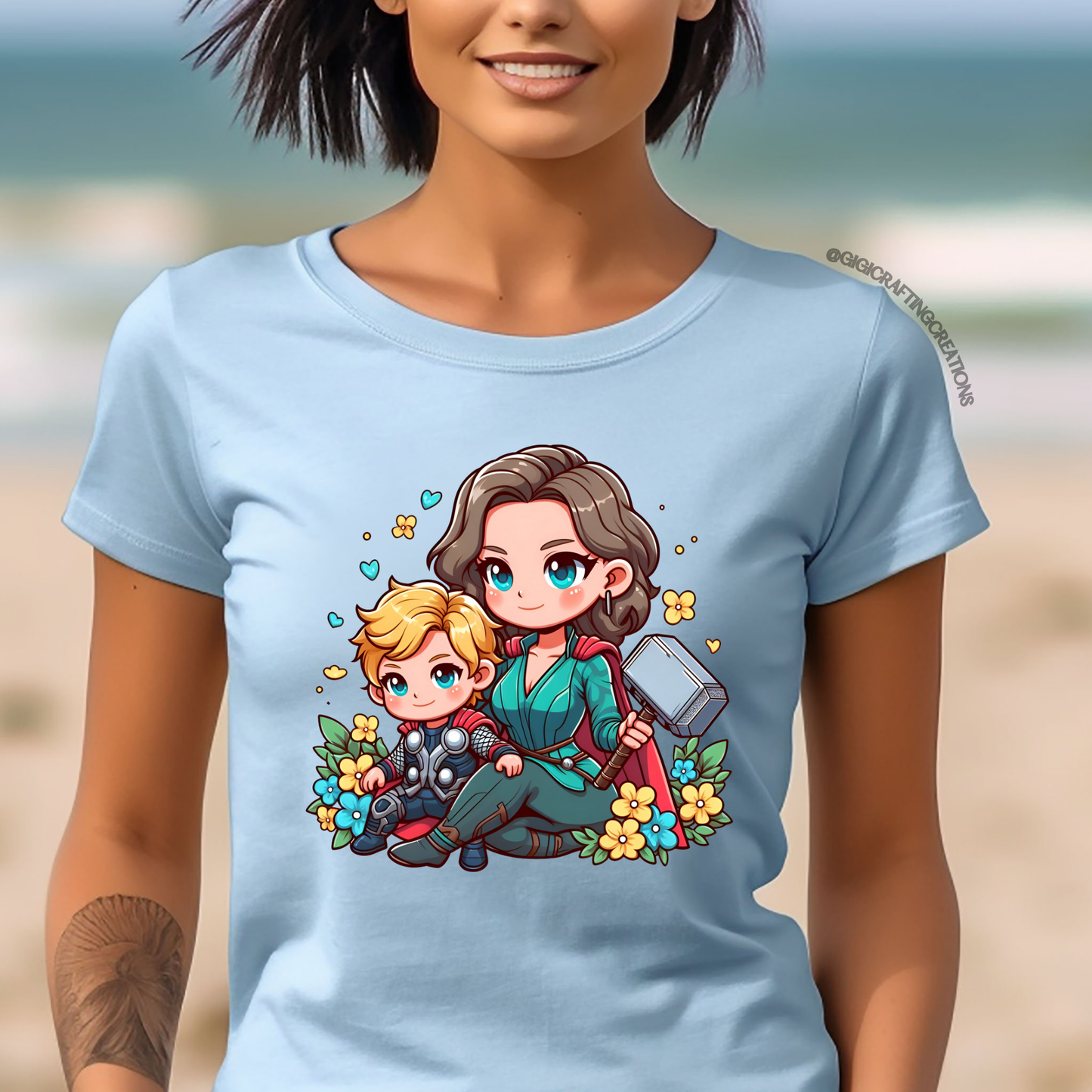 Thor Superhero Mom Relaxed Unisex Tee