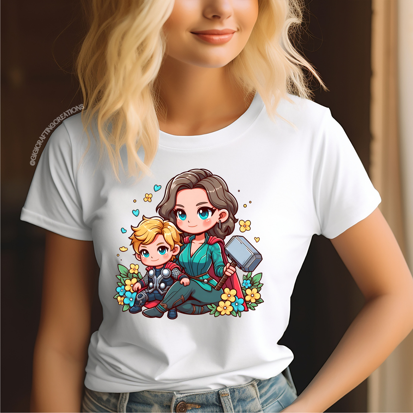 Thor Superhero Mom Relaxed Unisex Tee