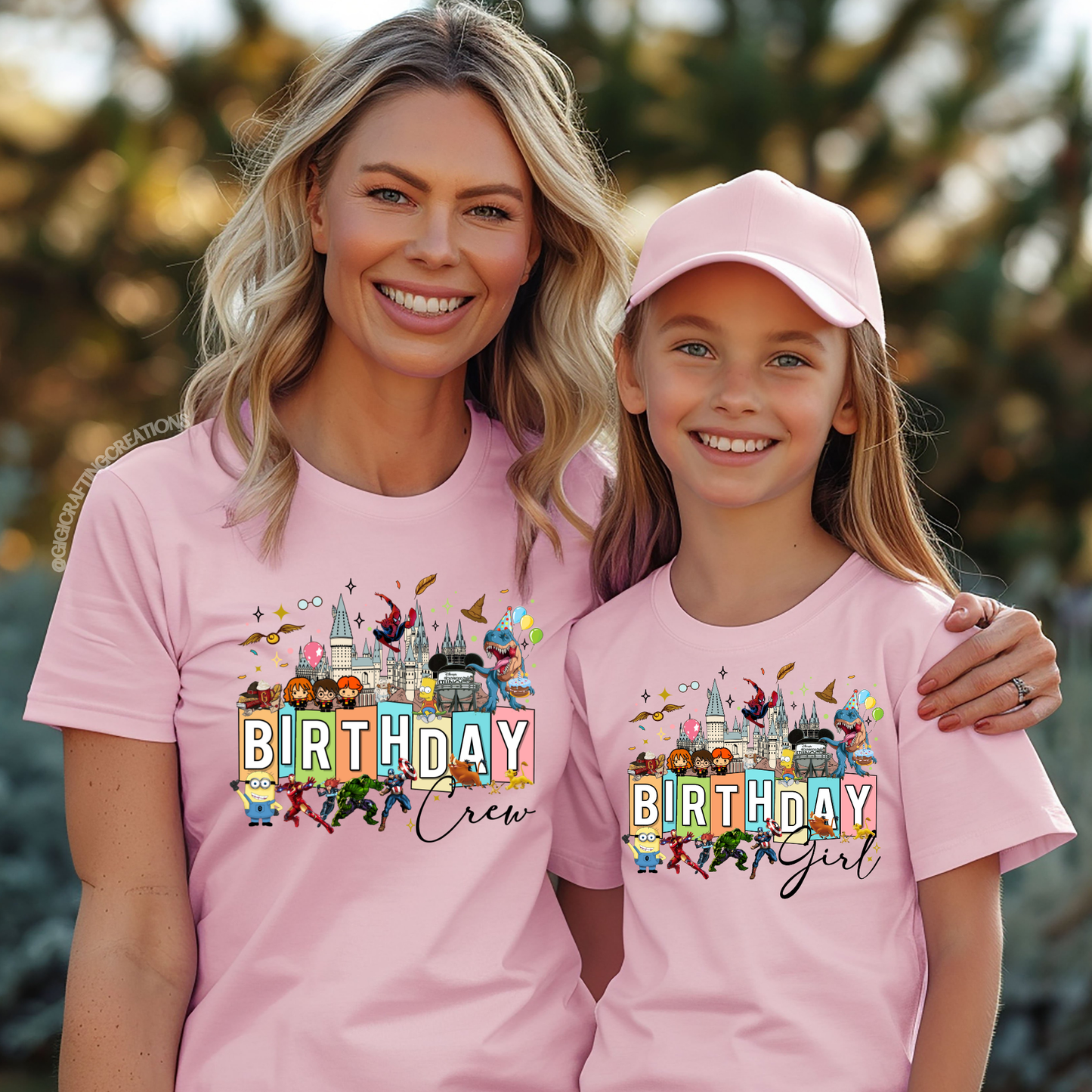 Universal Birthday Girl Matching Family Shirts Unisex
