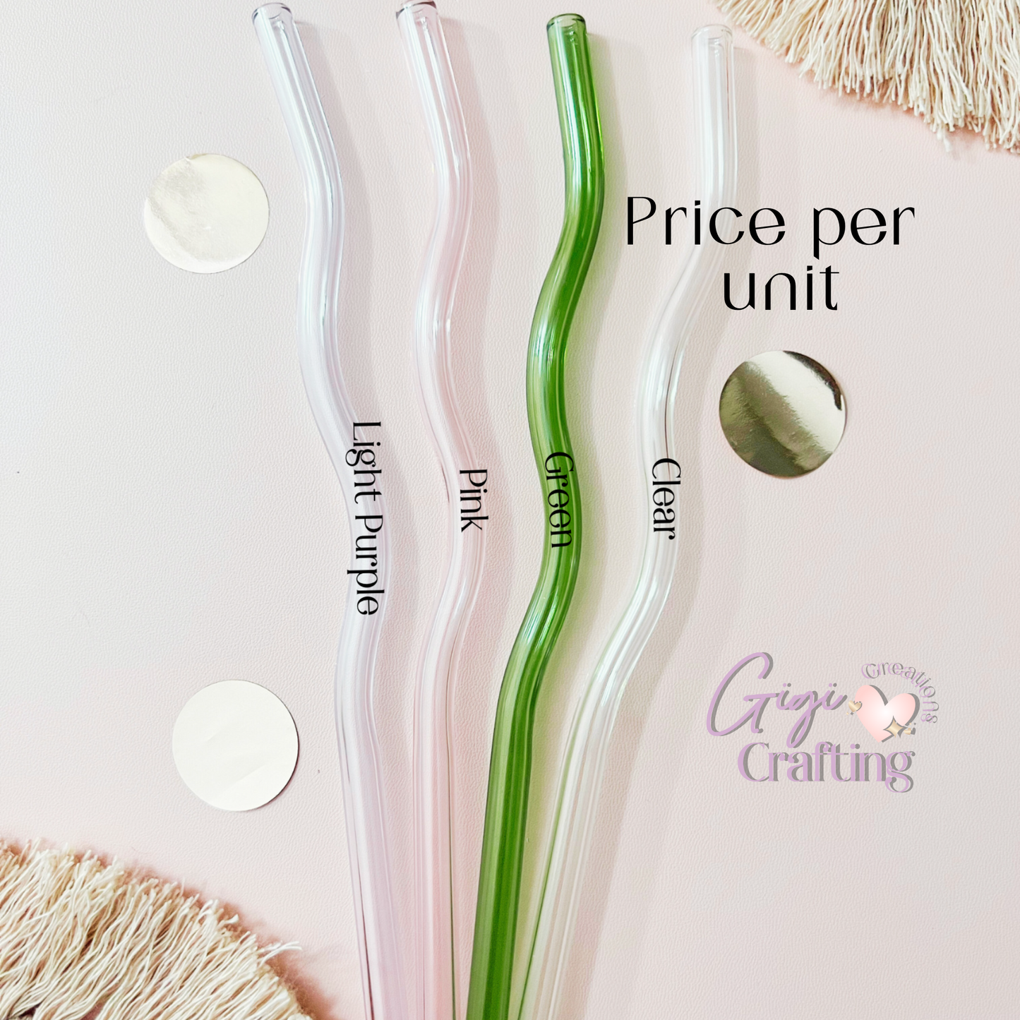 Wavy Glass Straw