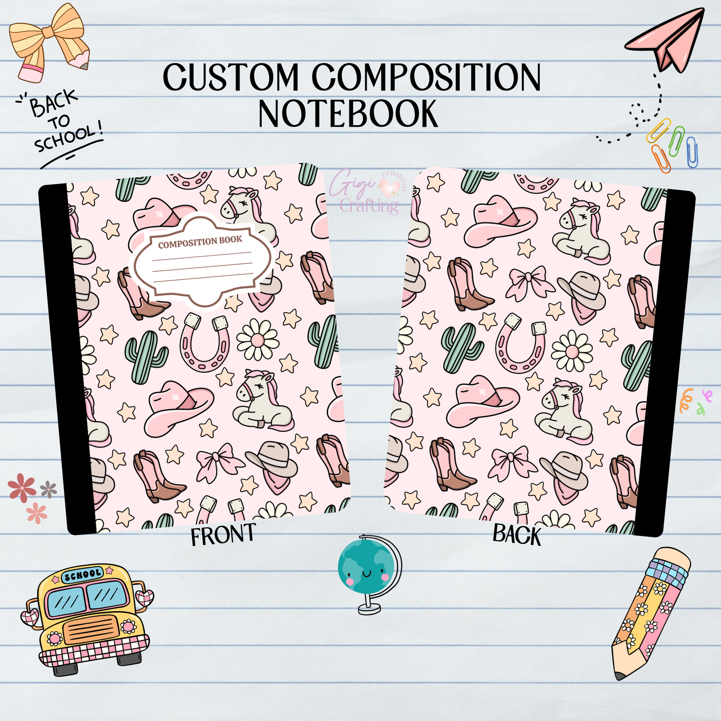 Western Girl Coquette - Composition Notebook
