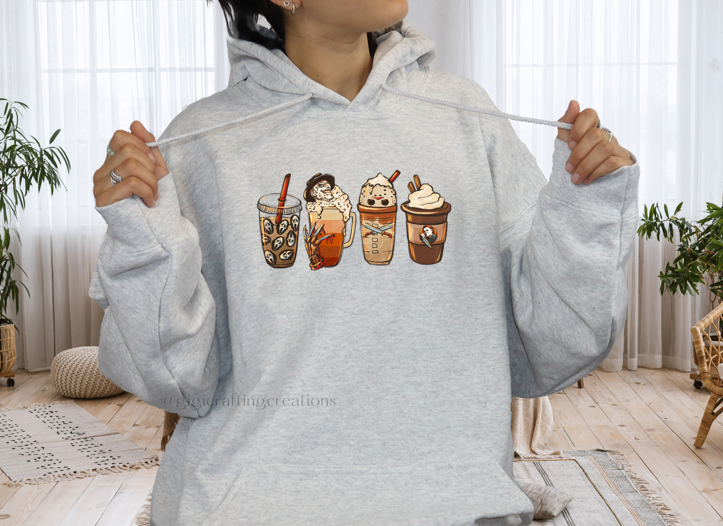 Coffee Horror Halloween Hoodie