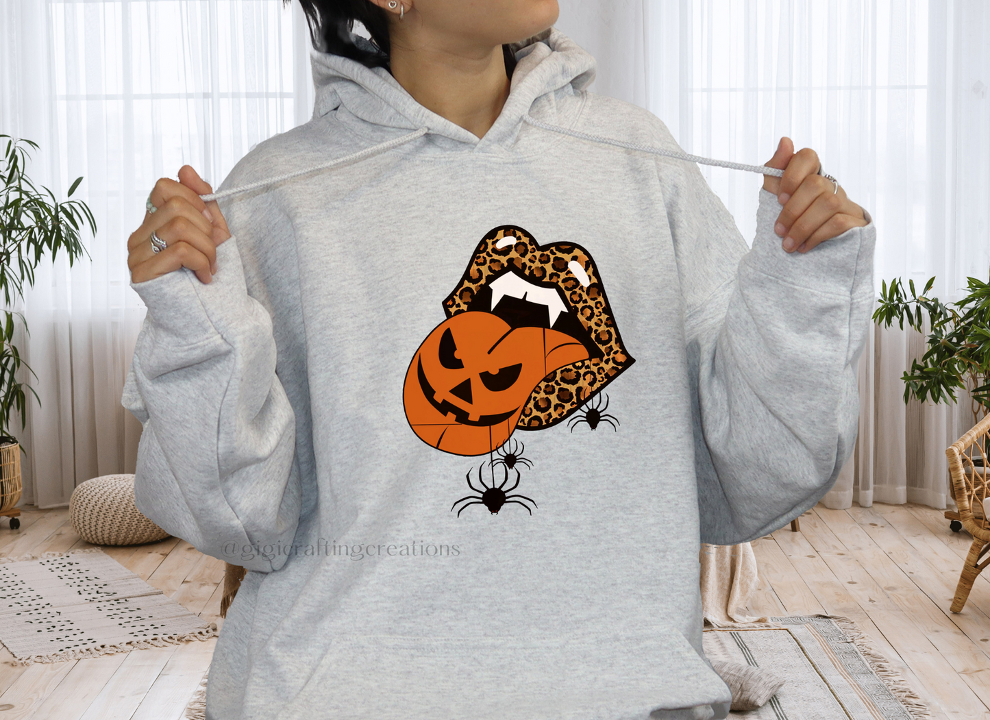 Leopard Tongue Halloween Hoodie