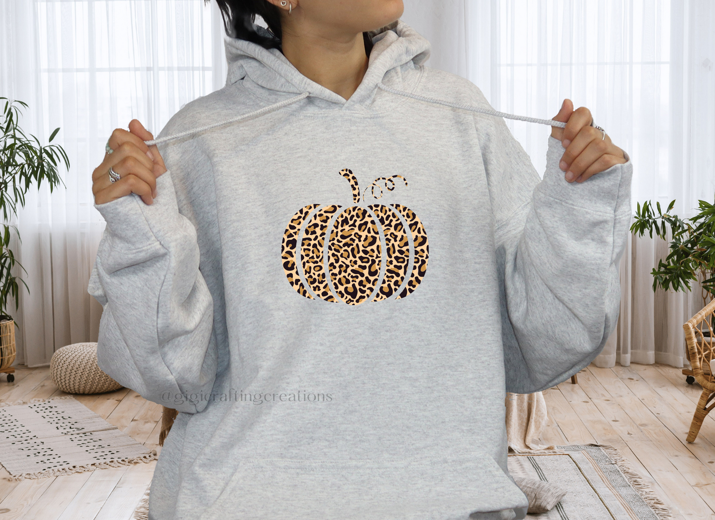 Leopard Pumpkin Hoodie