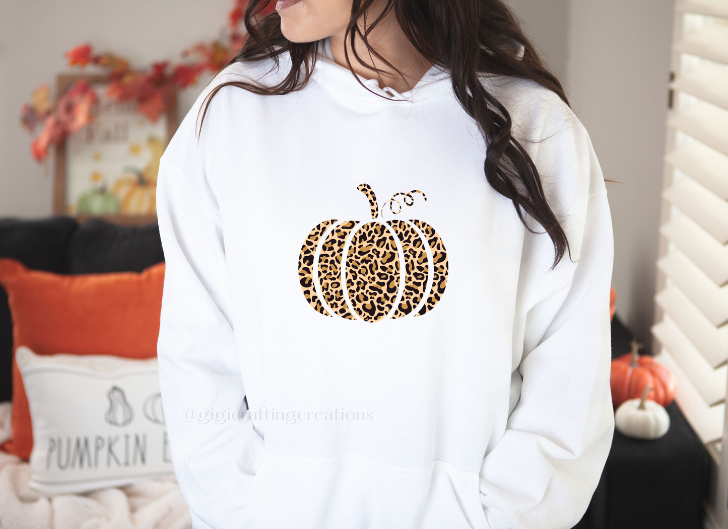 Leopard Pumpkin Hoodie
