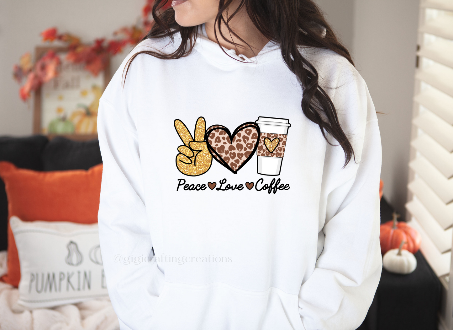 Peace Love Coffee Hoodie