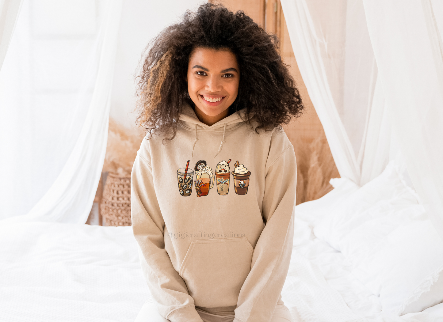 Coffee Horror Halloween Hoodie