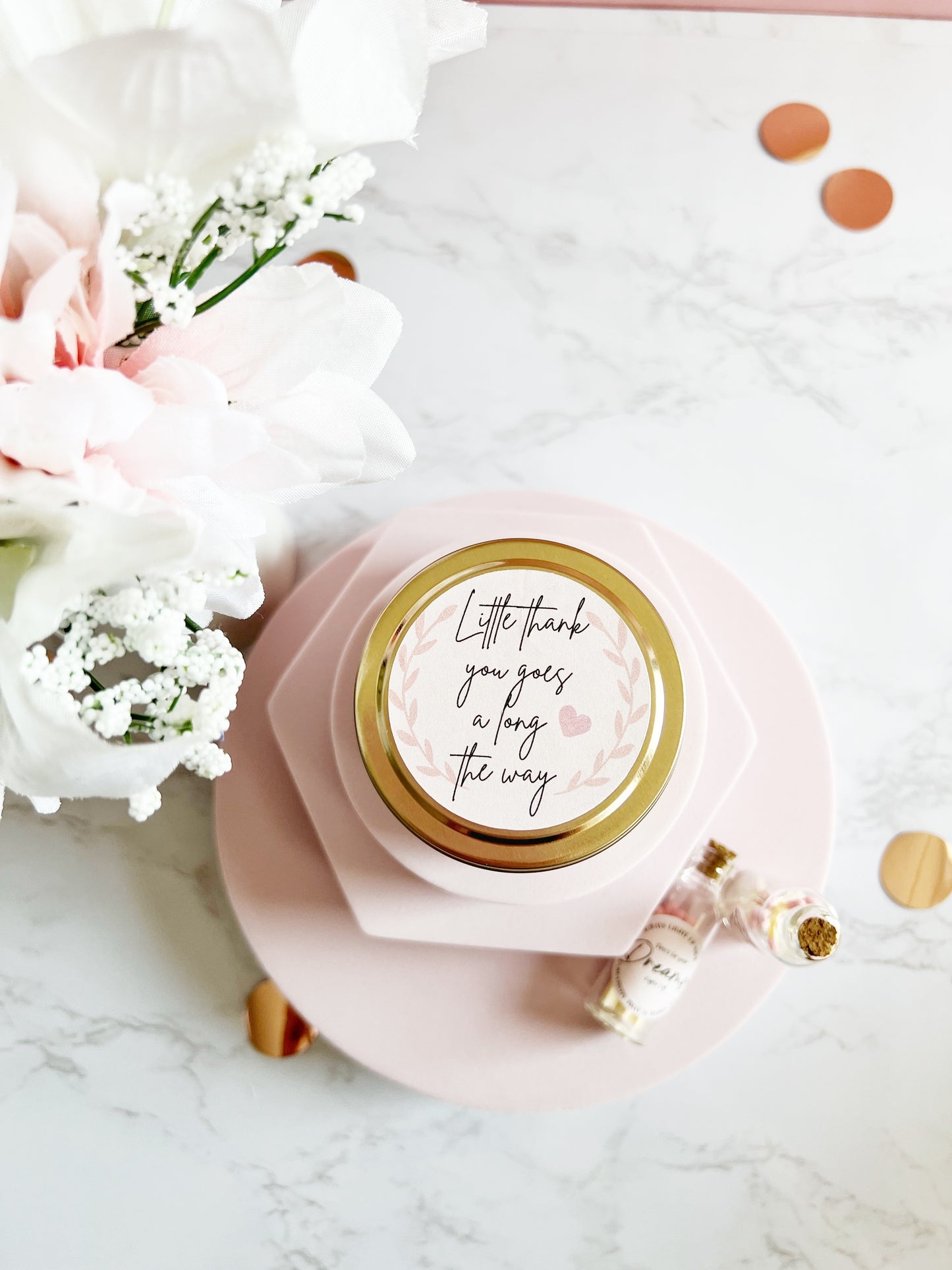 Little thank you goes a long the way Candle