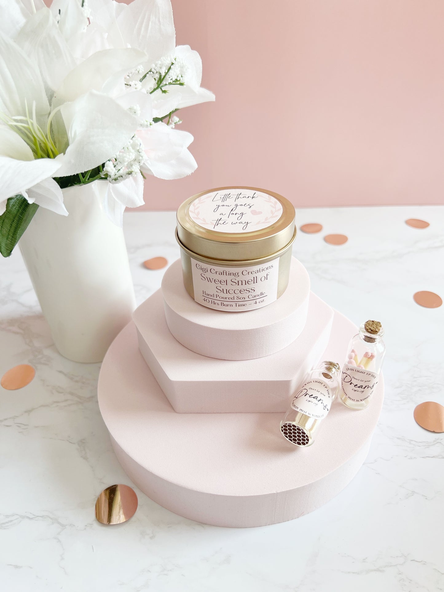 Little thank you goes a long the way Candle
