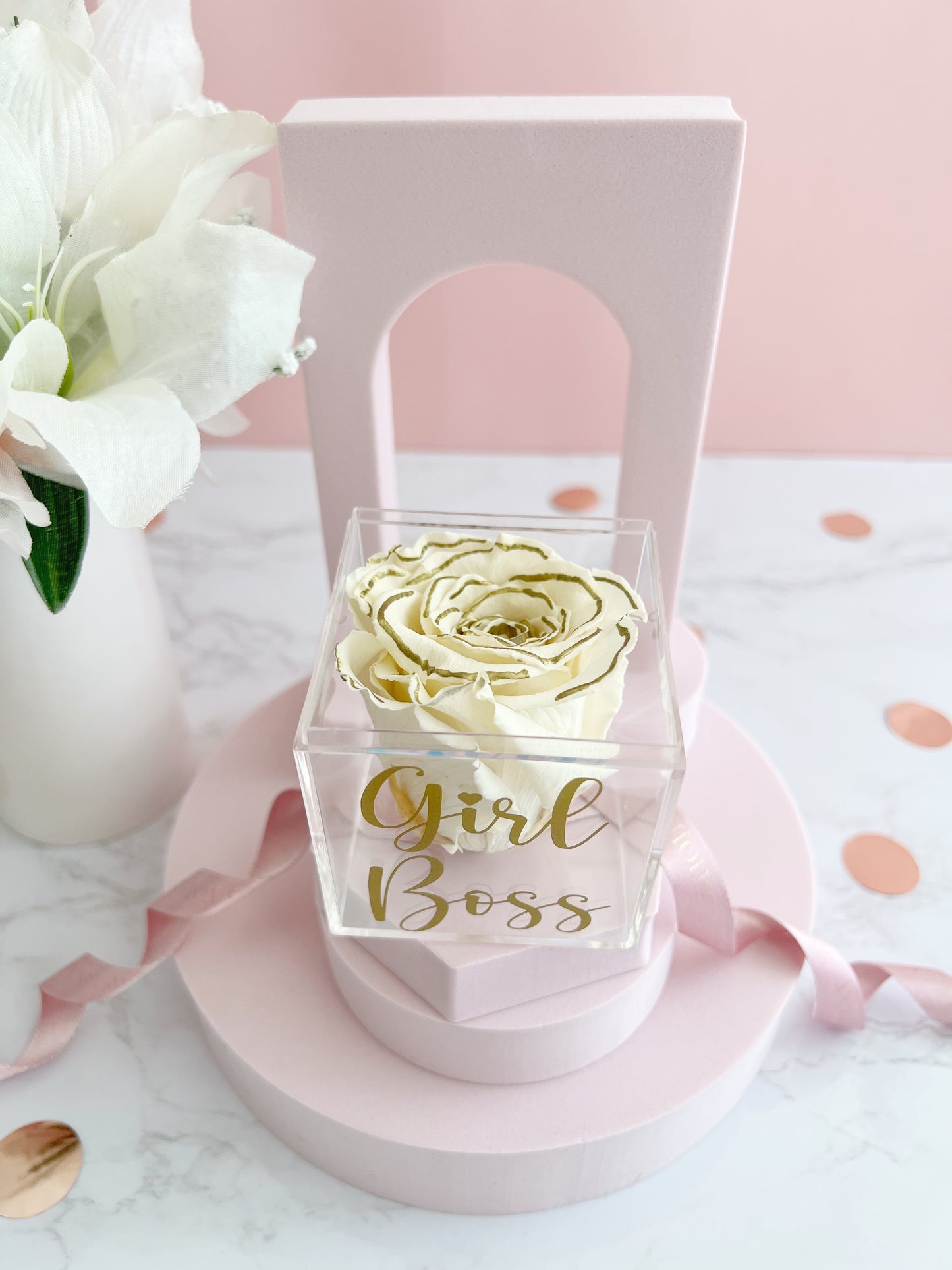 Girl Boss- Preserved Rose