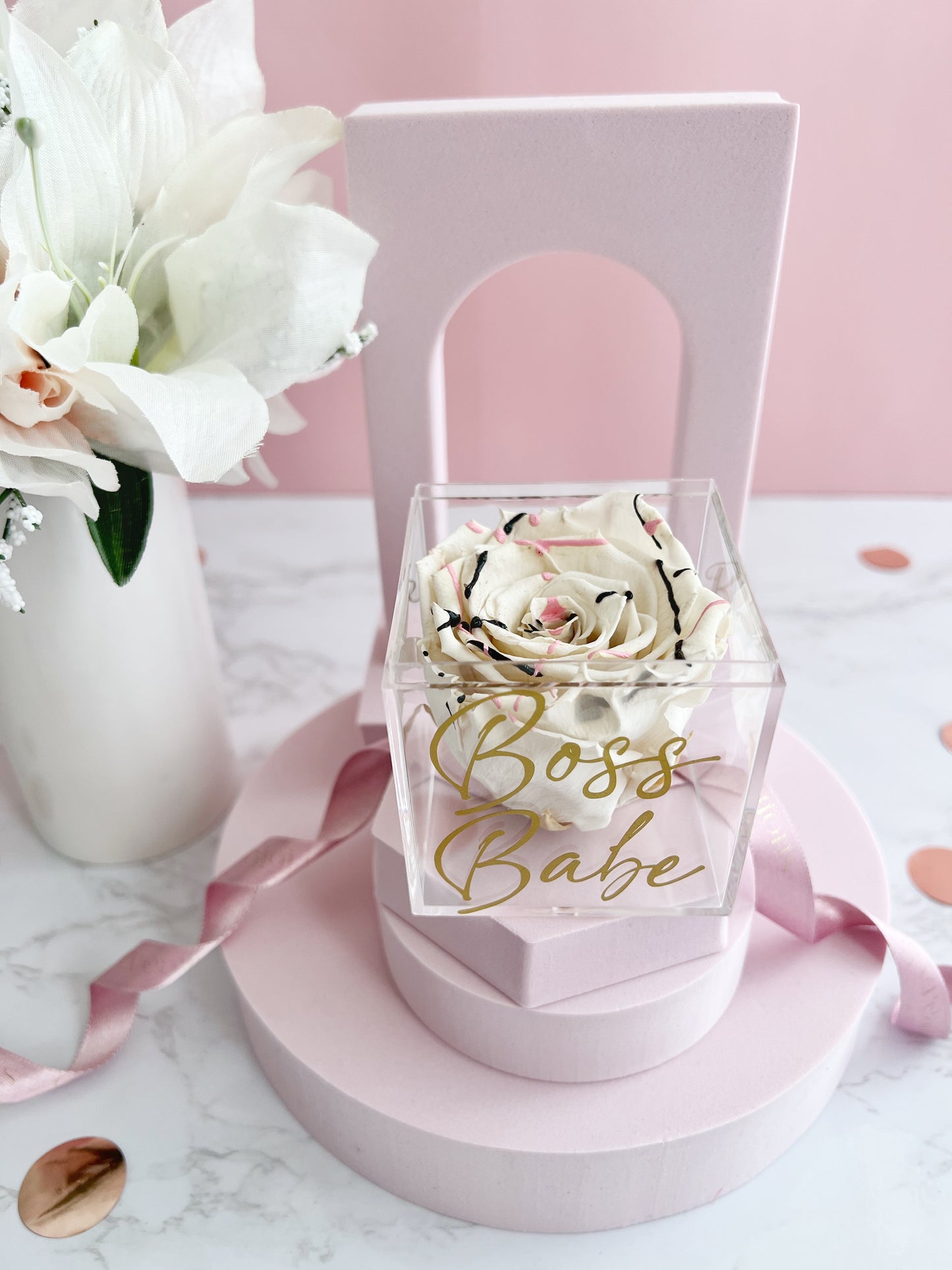 Boss Babe - Preserved Rose