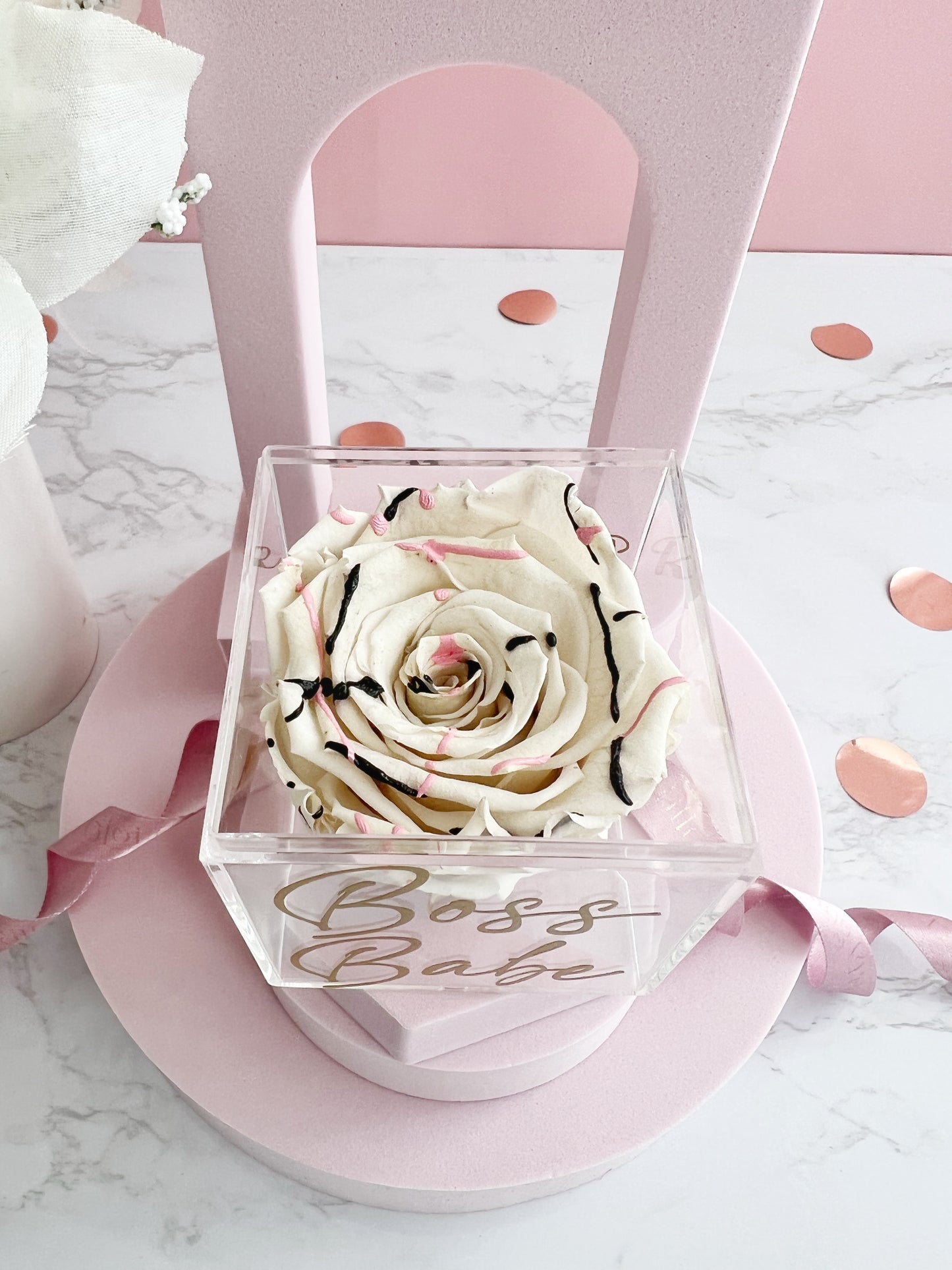 Boss Babe - Preserved Rose