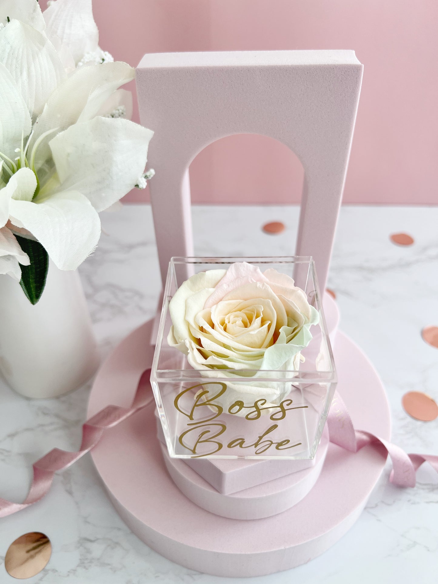 Boss Babe - Preserved Rose