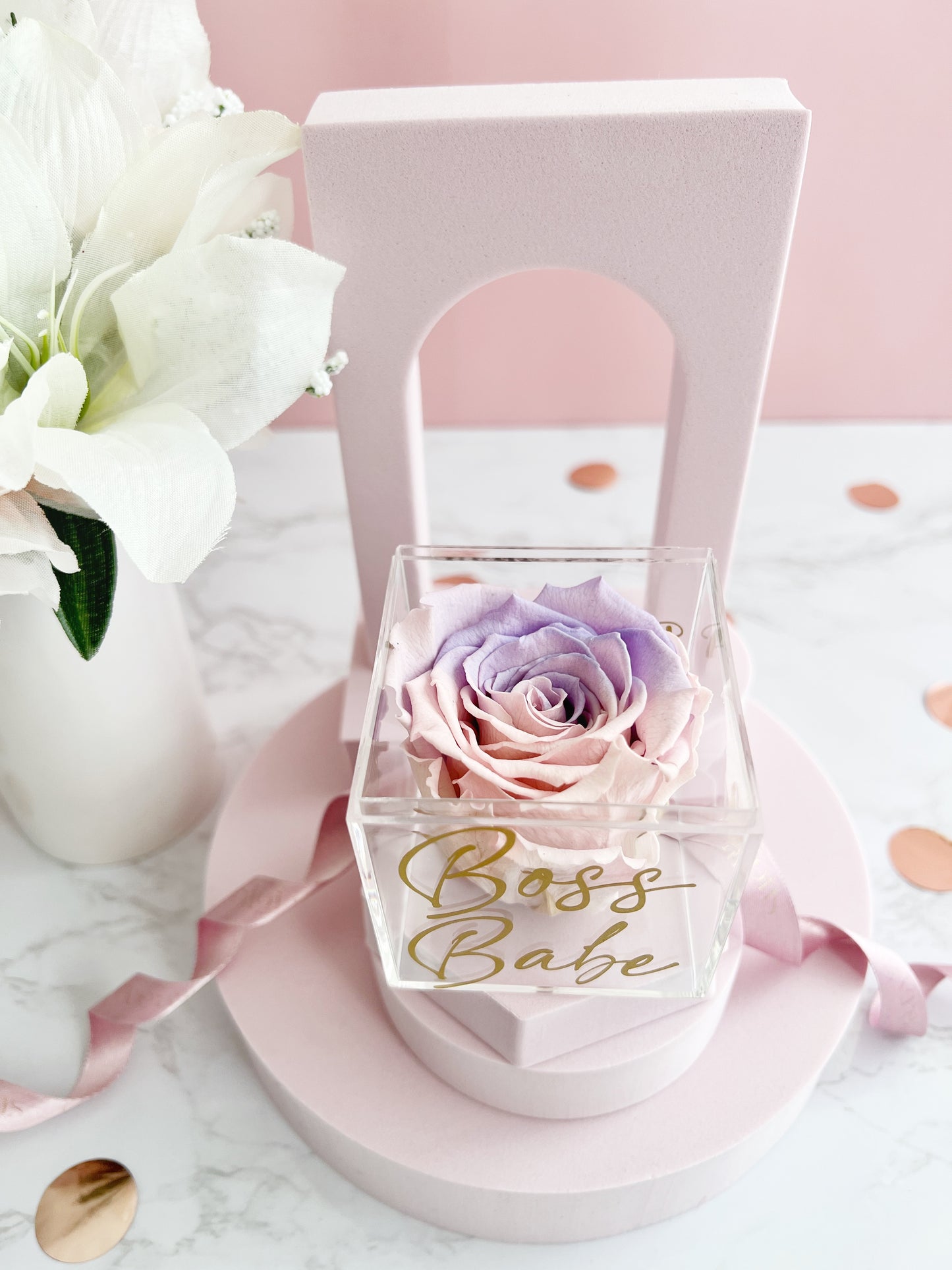 Boss Babe - Preserved Rose