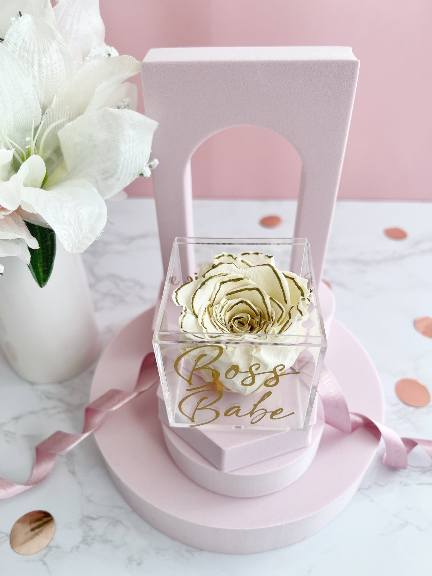 Boss Babe - Preserved Rose