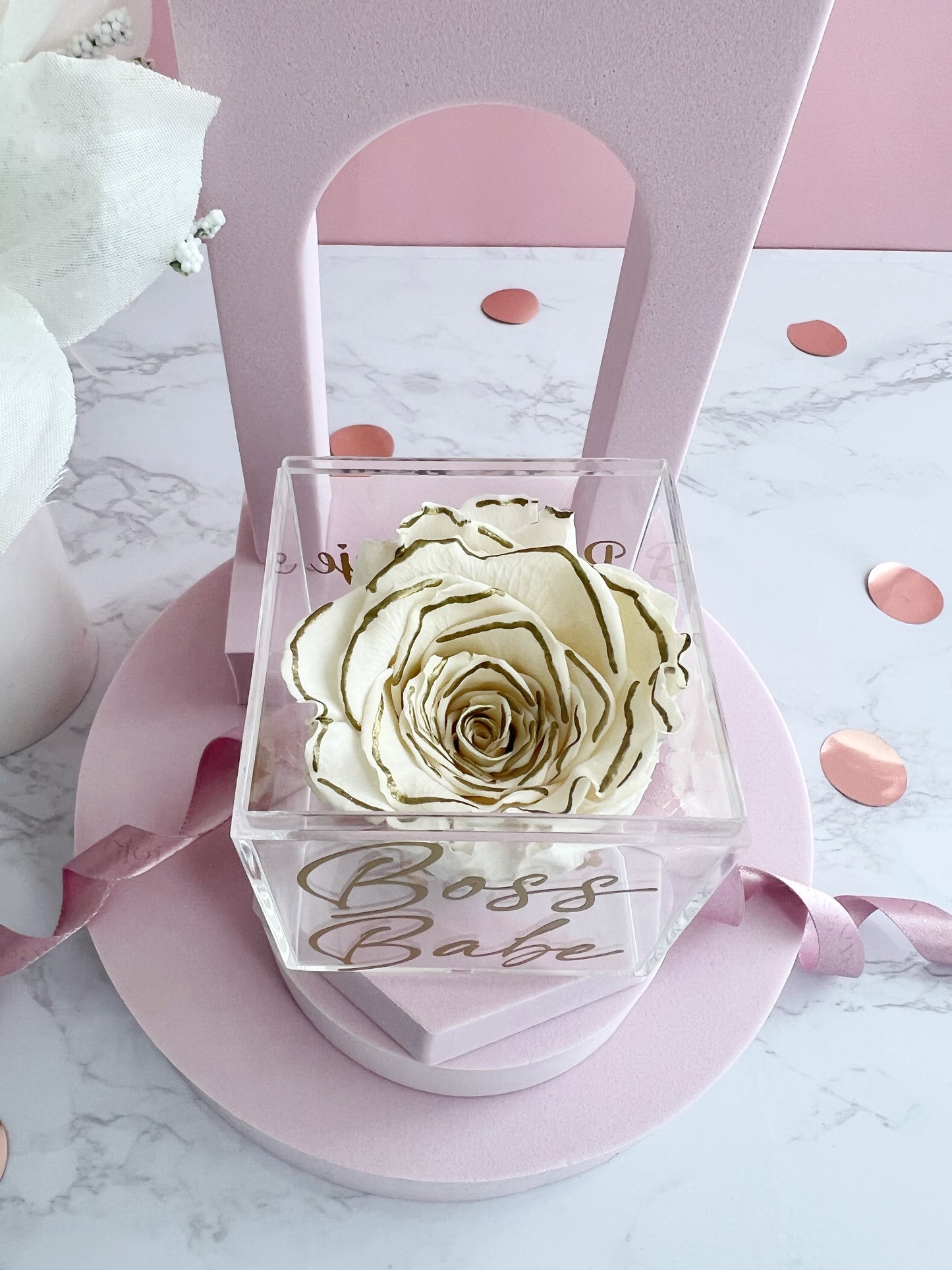 Boss Babe - Preserved Rose