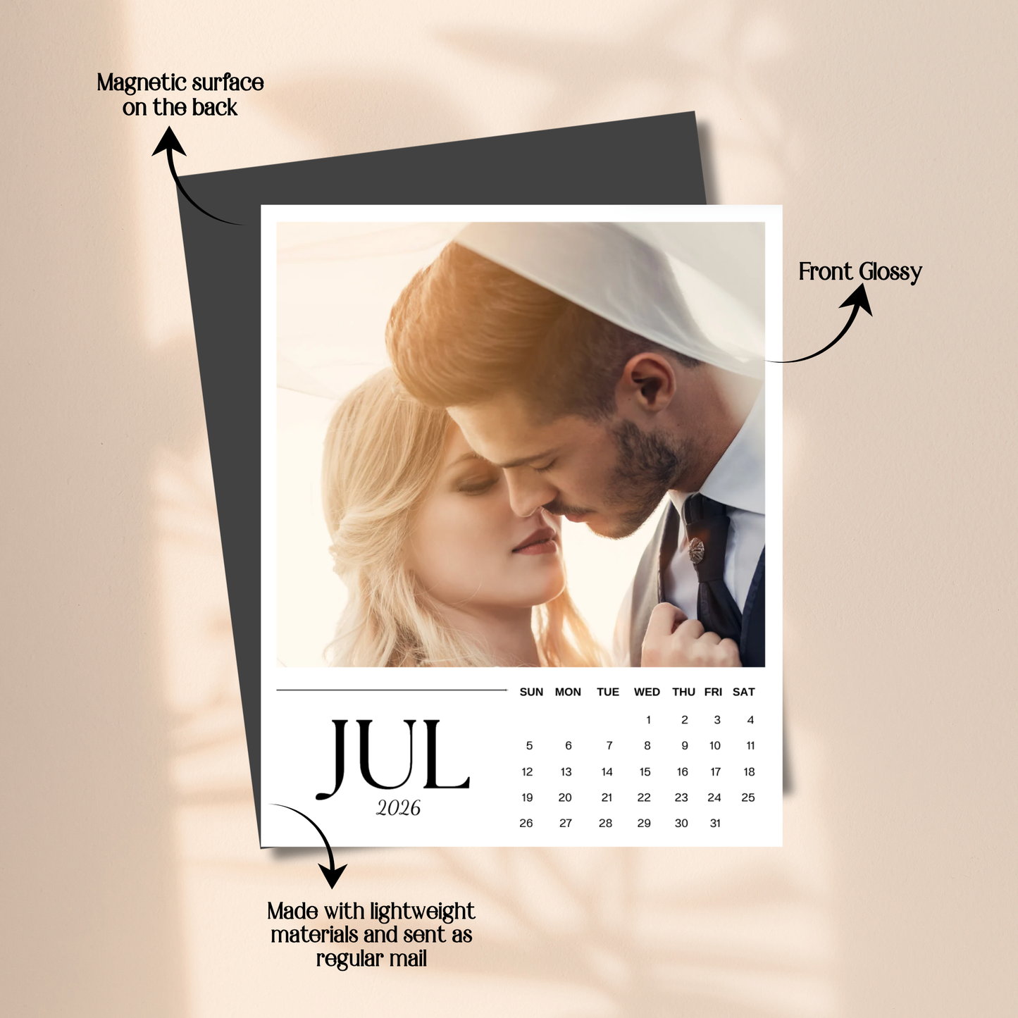 2026 Calendar Magnets Photo Keepsake - Set 12 Months
