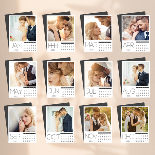 2026 Calendar Magnets Photo Keepsake - Set 12 Months