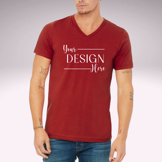 Bella + Canvas Unisex Jersey Short-Sleeve V-Neck T-Shirt
