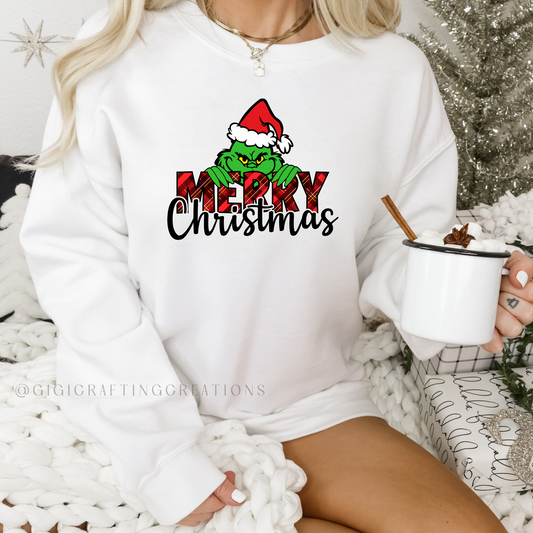 Merry Christmas Grinch Crewneck