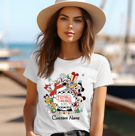 Epcot International Festival of Holiday 2025 Matching Shirts Unisex