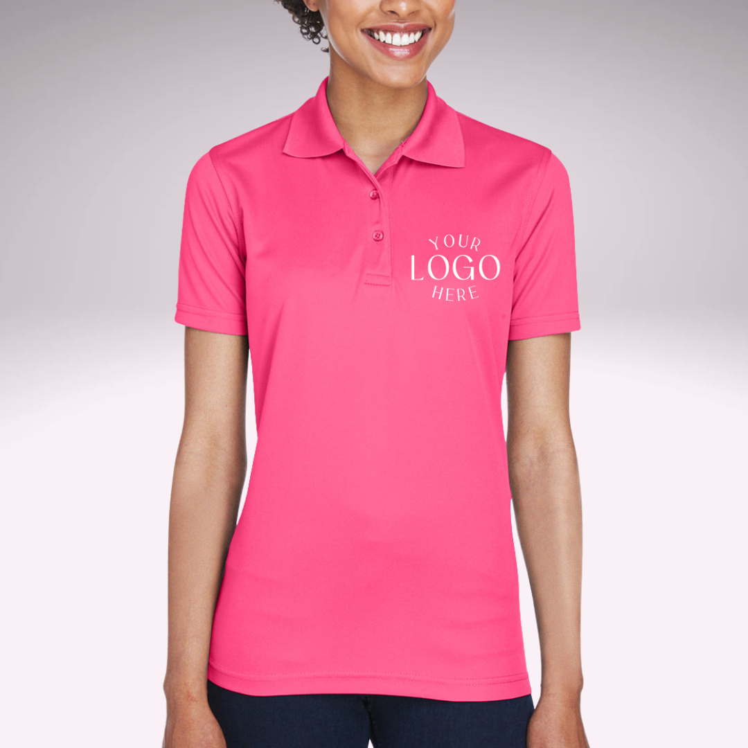 UltraClub Womens' Cool & Dry Mesh Piqué Polo