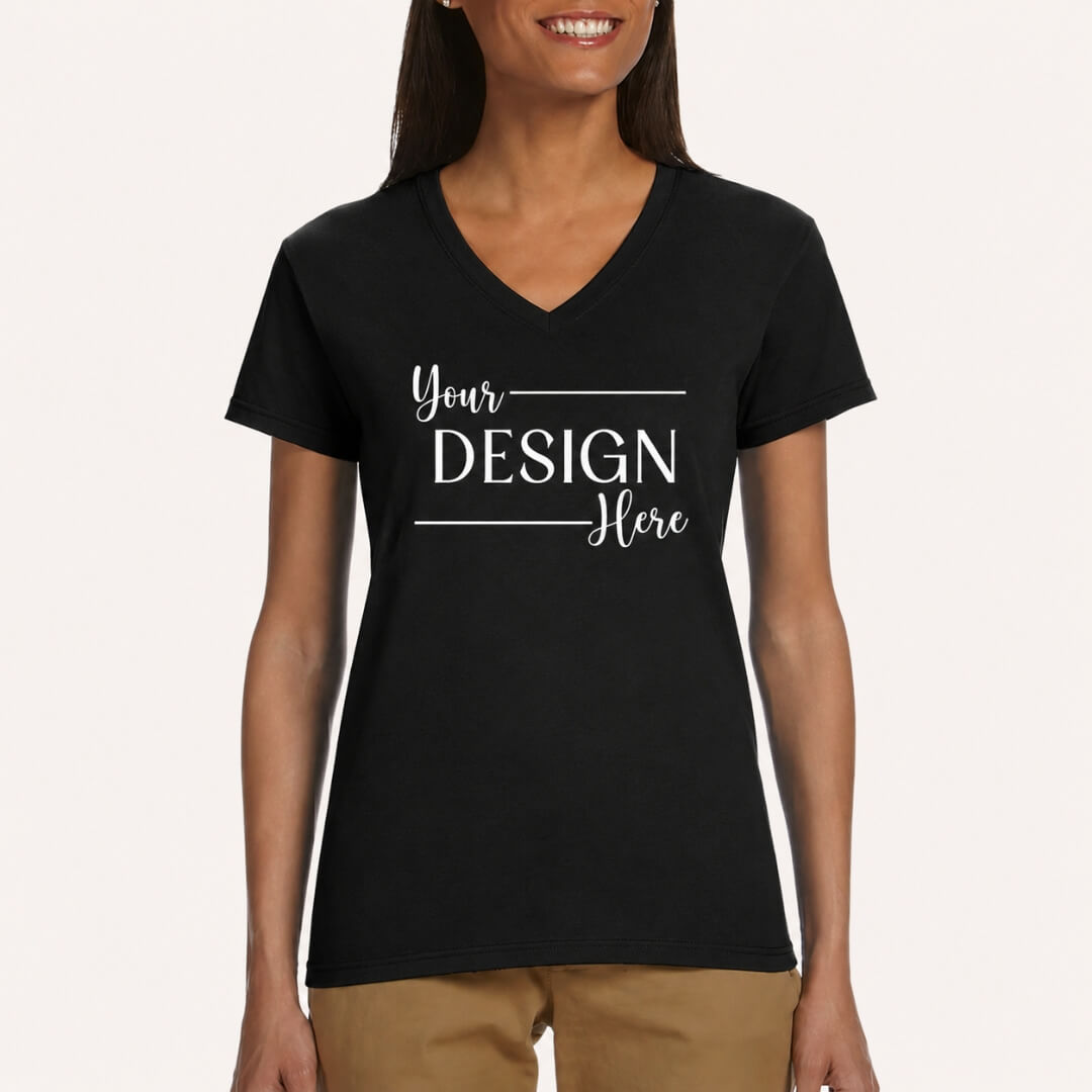 Womens' SoftStyle V-Neck T-Shirt - Gildan