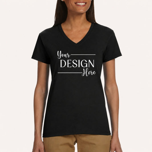 Womens' SoftStyle V-Neck T-Shirt - Gildan
