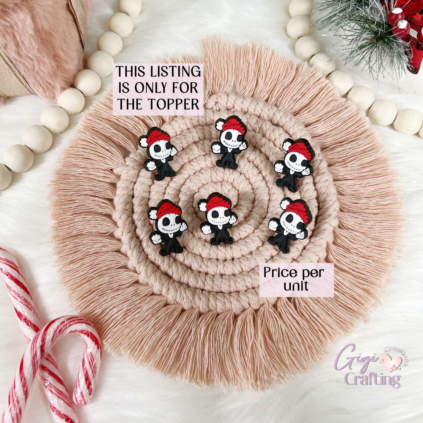 Baby Jack Christmas Straw Toppers Charm