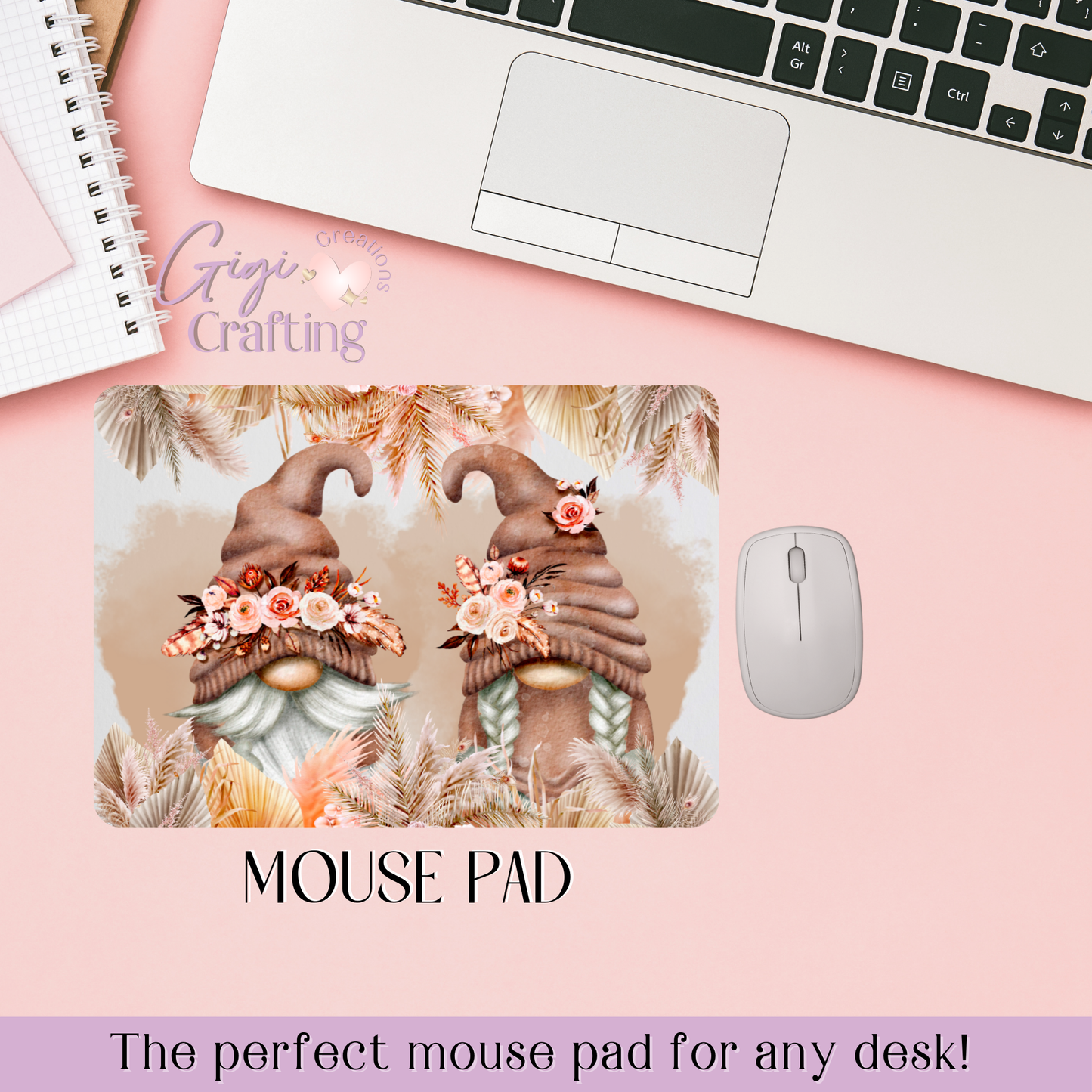 Boho Gnomes - Mouse Pad