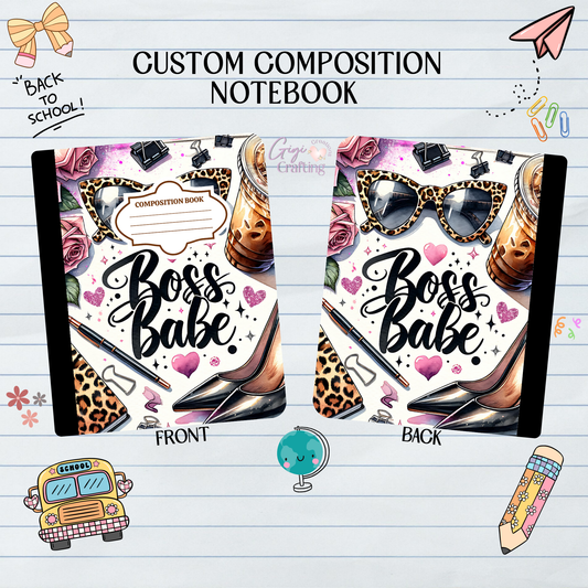 Boss Baby Glam Coffee - Composition Notebook