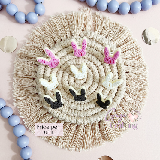 Bunny Concha Straw Toppers Charm