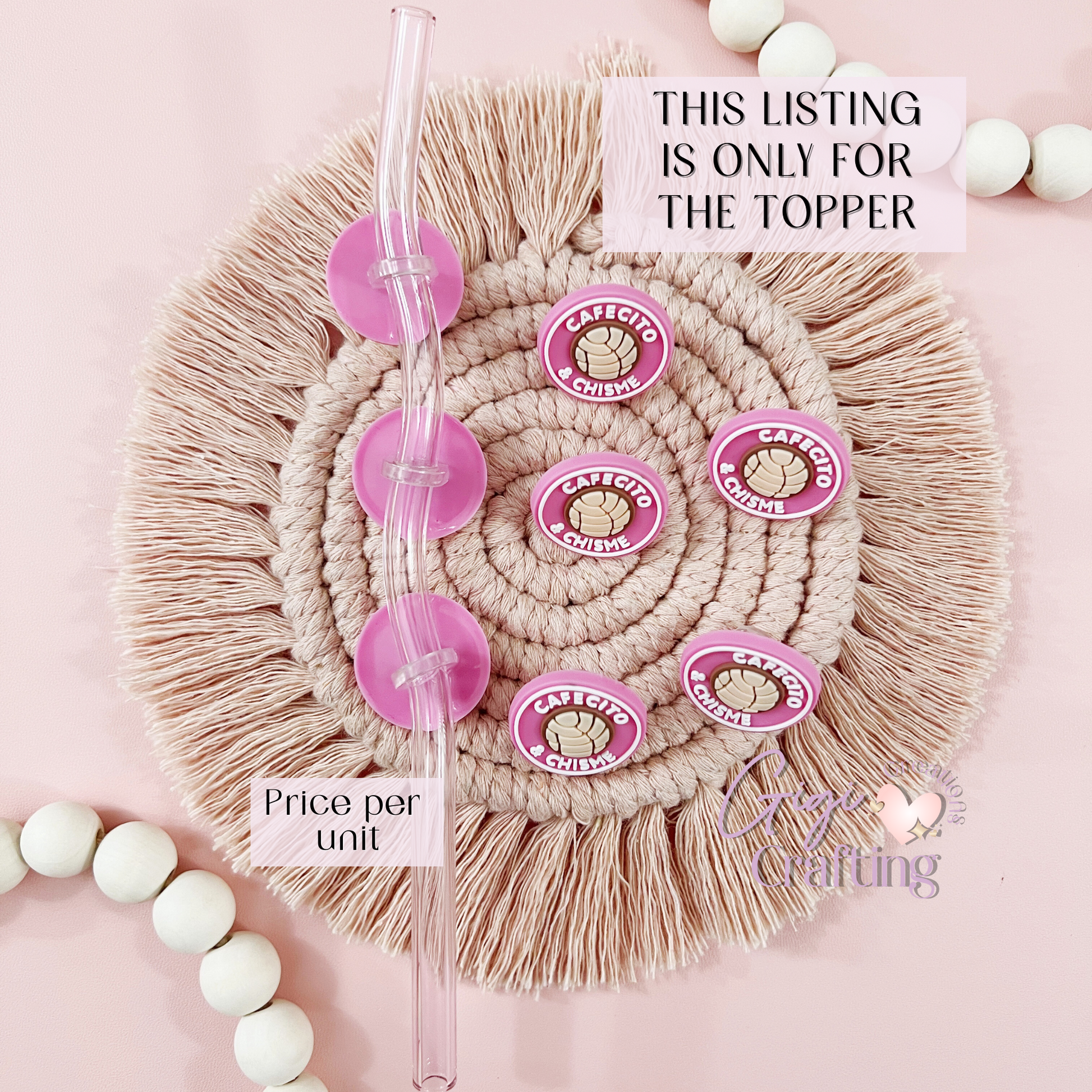 Straw Charm Toppers