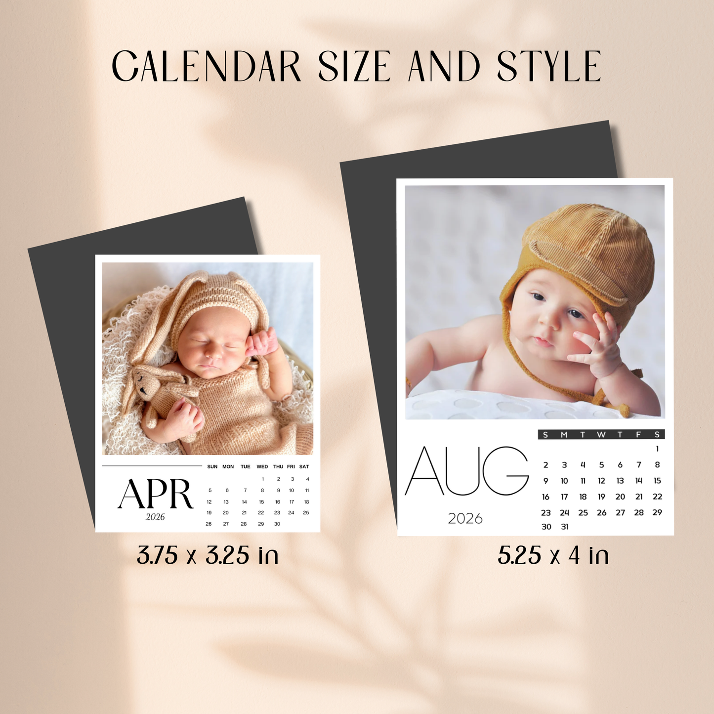 2026 Calendar Photo Magnet Keepsake - Individual Month