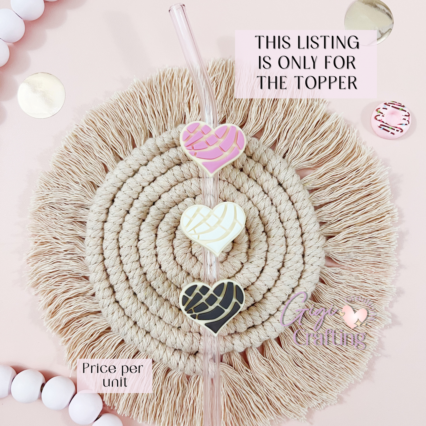Straw Charm Toppers