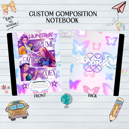 Pop Star Girls Names - Composition Notebook