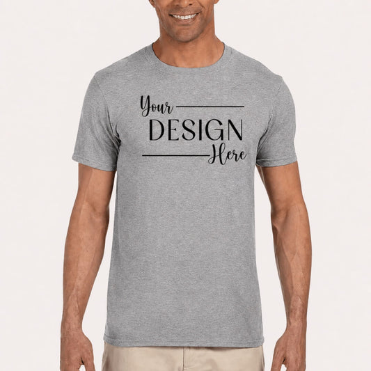 Gildan Ultra Cotton T-Shirt in Sport Gray front mockup