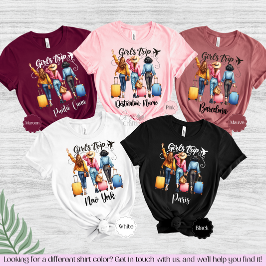 Girls Trip Holidays Besties Matching Shirts Unisex