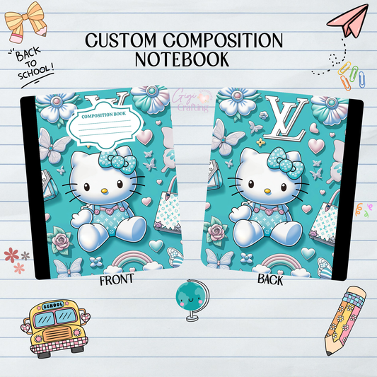 Kitty Wearing Expensive - Composition Notebook