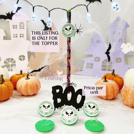 I'm a Nightmare Before Coffee Straw Toppers Charm