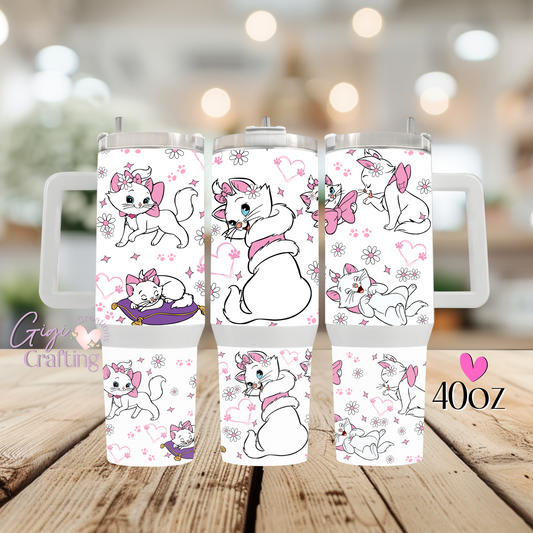 Marie Kitty Character  - 40oz Tumbler