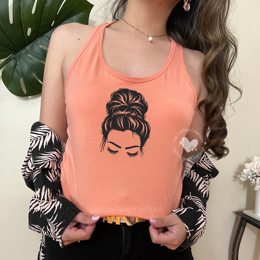 Messy Bun Tank Top