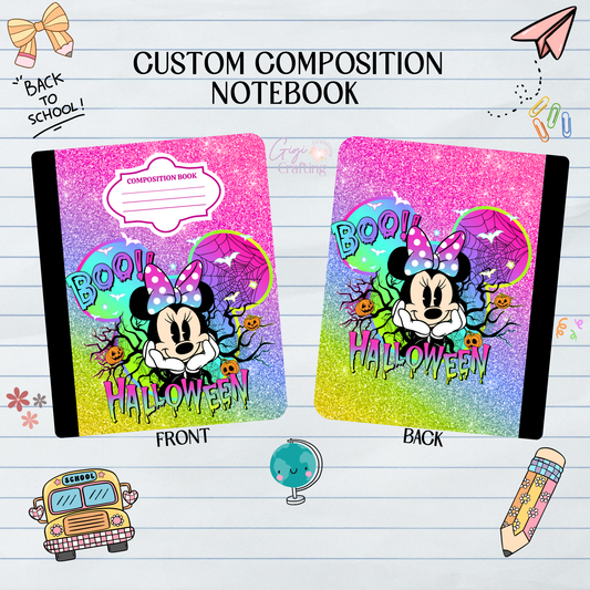 Mice Boo Halloween - Composition Notebook