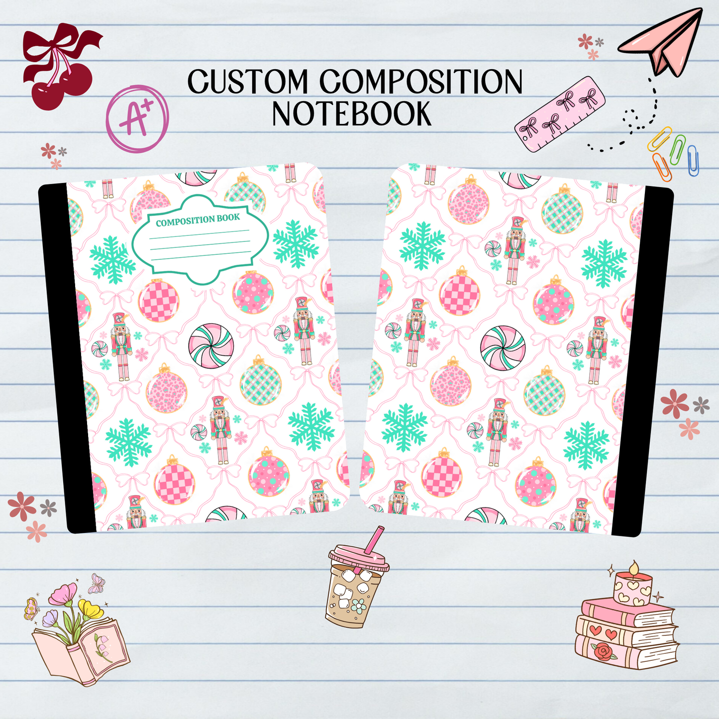 Pastel Nutcracker Xmas - Composition Notebook
