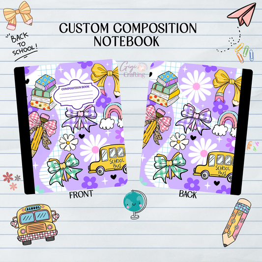 Purple Teacher Coquette - Composition Notebook
