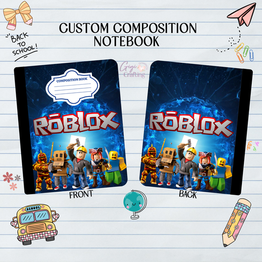 Online Game Characters - Composition Notebook