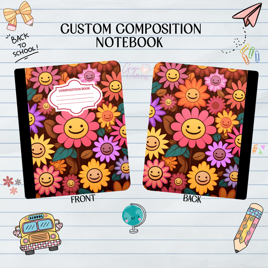 Smiling Daisies - Composition Notebook