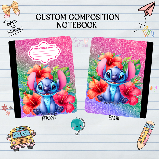 Alien Hawaii Flower - Composition Notebook