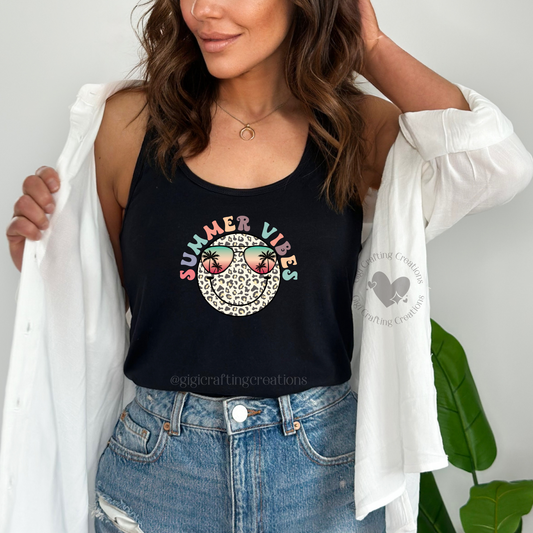 Summer Vibes Smiling Tank Top